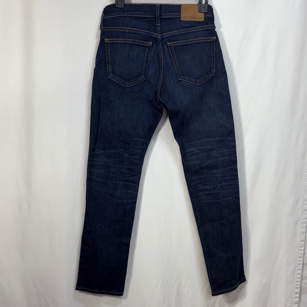 Madewell Women's Straight Leg Jeans - Dark Blue - Picture 3 of 3